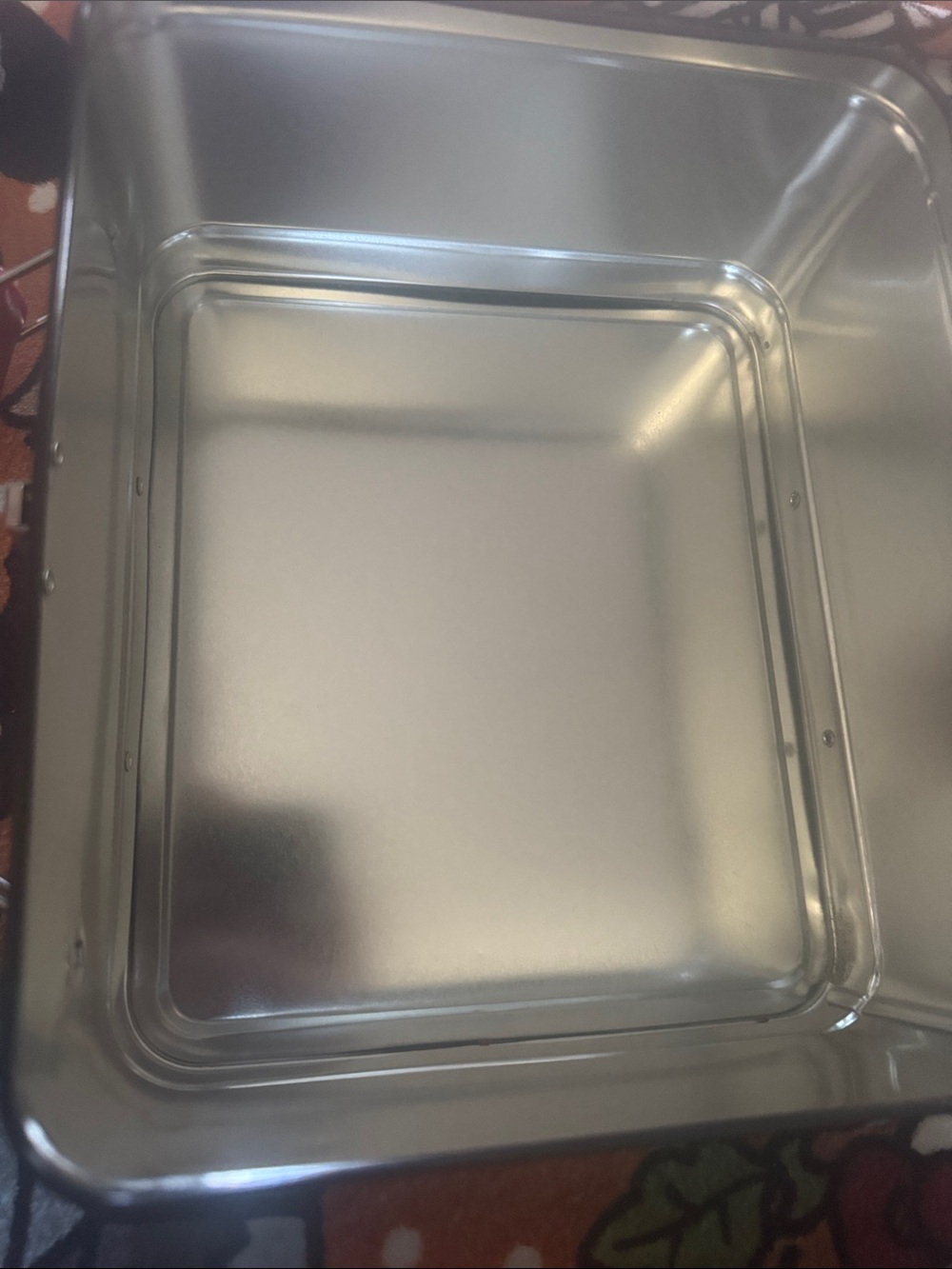 Mighty Fine Black Tin Box with Red & White Stripes - Picture 7 of 12